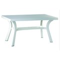 Compamia Rectangle Dining Table, 31 in W X 55 in L X 29 in H ISP182-WHI